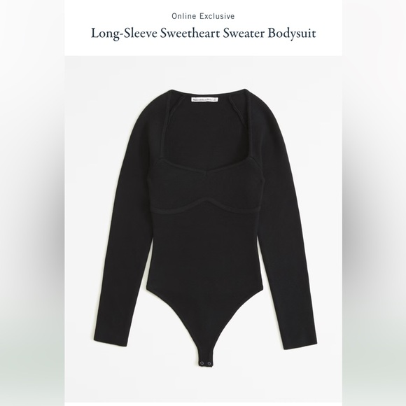 Abercrombie Long Sleeve Sweetheart Sweater - Picture 1 of 4